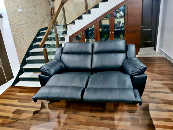 Taxzek Black Recliner Sofa Set, 3+2+1 Seater, 200 cm/148 cm/92 cm Width, Living Room Furniture - Image 4