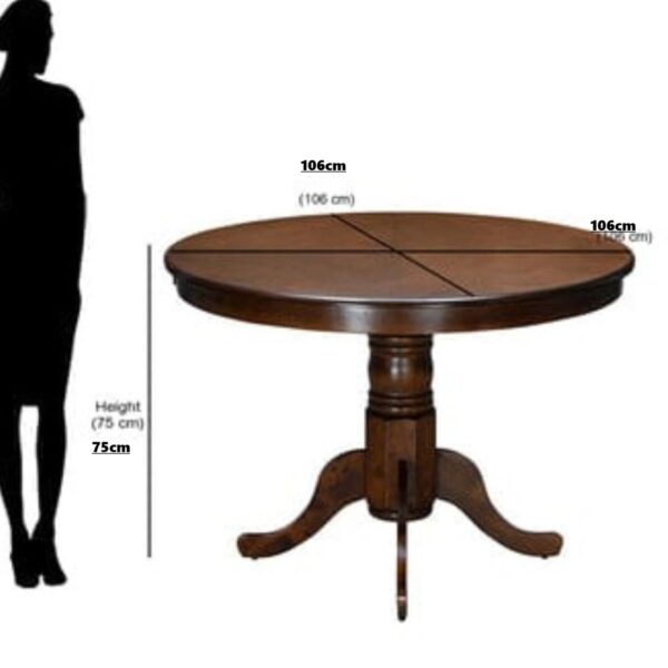 Taxzek Round Dining Table with Round Marble Top, 4 Grey Chairs, for Kitchen, Dining Room - Image 4