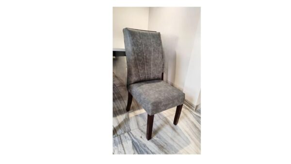 Dining Table and Chair Set, Marble Top, Solid Wood Legs, Seats 6, Set of 2 - Image 3