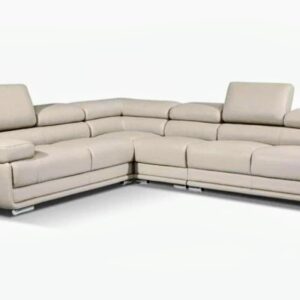 Taxzek 6-Seater Sectional, L-Shaped Multifucntional Both LHS and RHS Sofa,Adjustable Headrest, backrest-Armrest Sofa for Living Room, Office,Light Grey