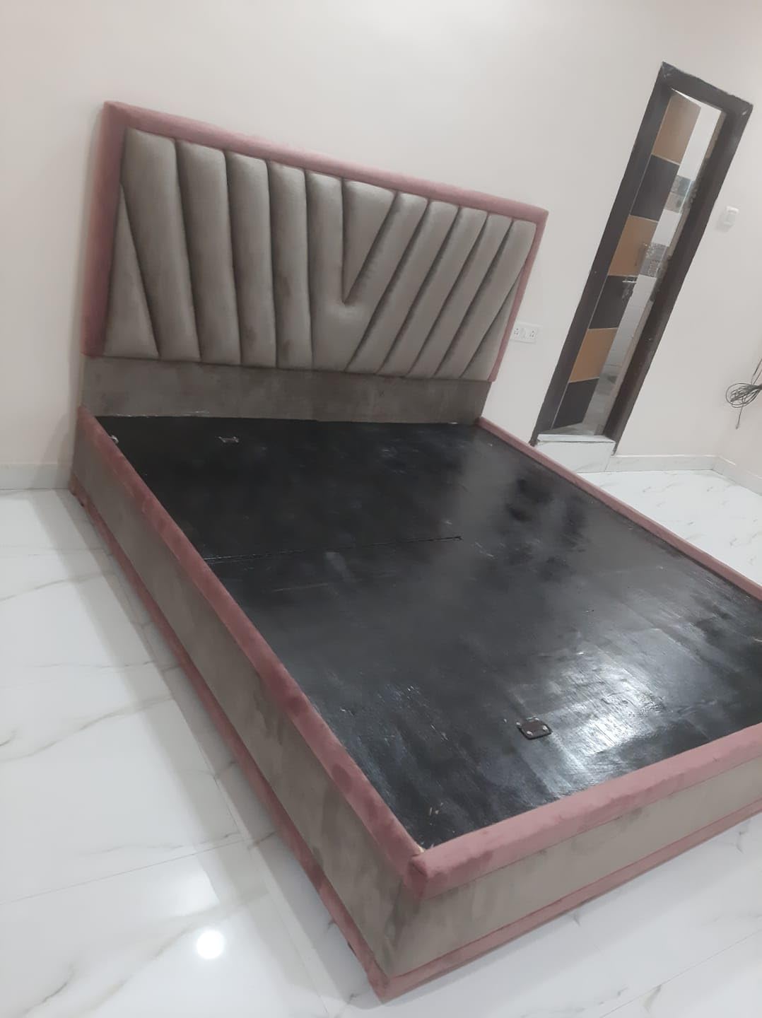 Taxzek King Size Bed Frame with 10" Soft Matress + 1 Side Table,Headboard and Footboard, with 2 Storage Drawers - Image 5