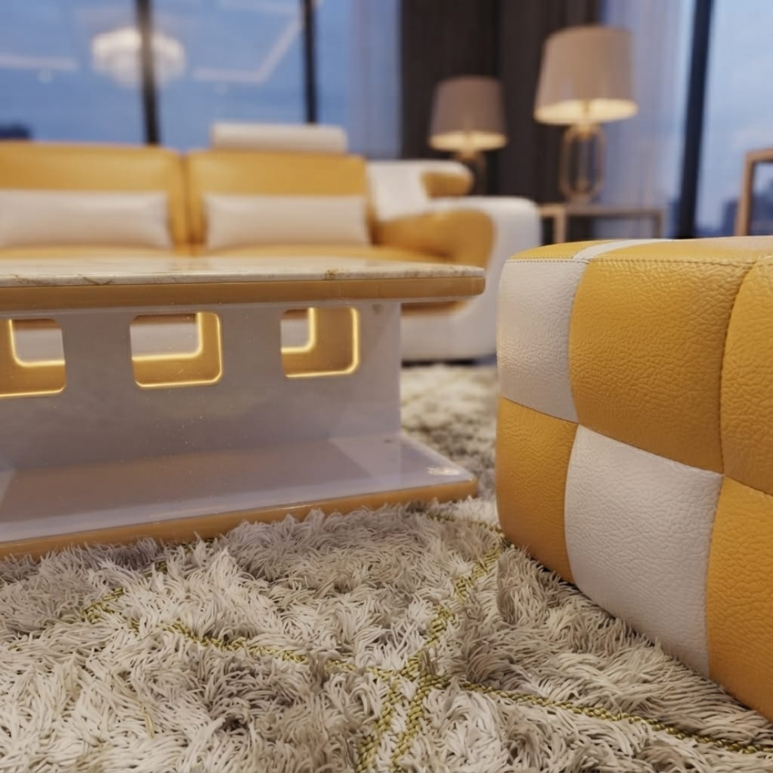 taxzek l shape sectional wooden sofa set with storage handles (lemon yellow) 7 seater taxzek l shape sectional wooden sofa set with storage handles (lemon yellow) 7 seater