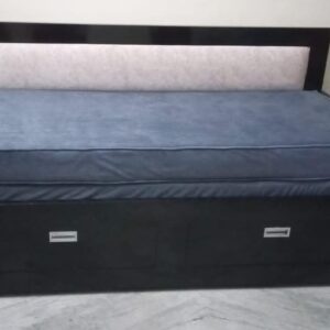 Taxzek Polished Wooden Body Sofa Cum Bed with Latex Mattress Foam